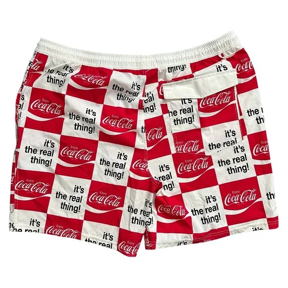 Brixton x Coca-Cola Men's Voyage Red & White Board Shorts Size XXL - Picture 5 of 6